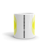 Yellow Lined Circles Kaffa Mug
