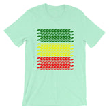 Slanted Green Yellow Red Unisex T-Shirt Ethiopian Flag Abyssinian Kiosk Abyssinia Ethiopia