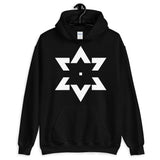White Star of David Tips Unisex Hoodie Ends Ethiopian Falasha Abyssinian Kiosk Fashion Cotton Apparel Clothing Gildan Original Art