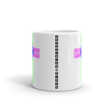 Green Magenta Blue Ellipse Cross Kaffa Mug