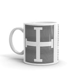 Black Lines Empty + Cross Kaffa Mug