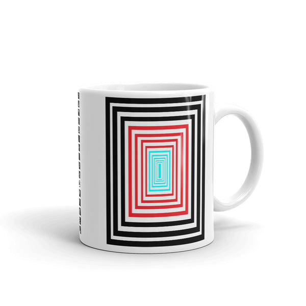 Infinity Black Red Cyan Kaffa Mug