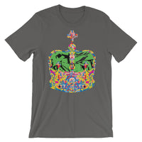 Funky Crown Green Unisex T-Shirt Abyssinian Kiosk Empress Menen Crown Haile Selassie Colors African Royal Royalty Fashion Cotton Apparel Clothing Bella Canvas Original Art