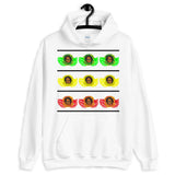 Black Lines GYR Angels Unisex Hoodie Ethiopian Angels Abyssinian Kiosk Green Yellow Red Flag Abyssinia Ethiopia Gildan Original Art Fashion Cotton Apparel Clothing
