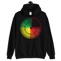 Green to Yellow to Red Star Unisex Hoodie Abyssinian Kiosk Fashion Cotton Apparel Clothing Gildan Original Art