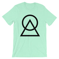 Black Circle Triangle Unisex T-Shirt Abyssinian Kiosk Harmonious Meeting Fashion Cotton Apparel Clothing Bella Canvas Original Art