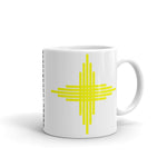 Plain Yellow Zia Sun Cross Kaffa  Mug