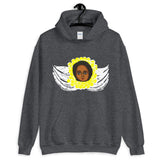 Yellow White Angel Unisex Hoodie Traditional Ethiopian with Feathers and Wings Abyssinian Kiosk Ethiopian Gildan Original Art Fashion Cotton Apparel Clothing