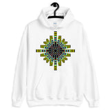 Psychedelic Waffle Cross Unisex Hoodie Trip Trippy Colorful Ethiopian Coptic Orthodox Abyssinian Kiosk Christian Gildan Original Art Abyssinian Kiosk Fashion Cotton Apparel Clothing