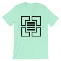 Black Corners & 4 Lines Unisex T-Shirt Abyssinian Kiosk Fashion Cotton Apparel Clothing Bella Canvas Original Art