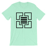 Black Corners & 4 Lines Unisex T-Shirt Abyssinian Kiosk Fashion Cotton Apparel Clothing Bella Canvas Original Art