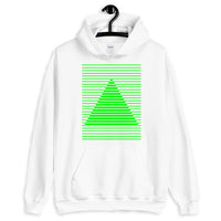 Green Lined Pyramid Unisex Hoodie Abyssinian Kiosk Fashion Cotton Apparel Clothing Gildan Original Art