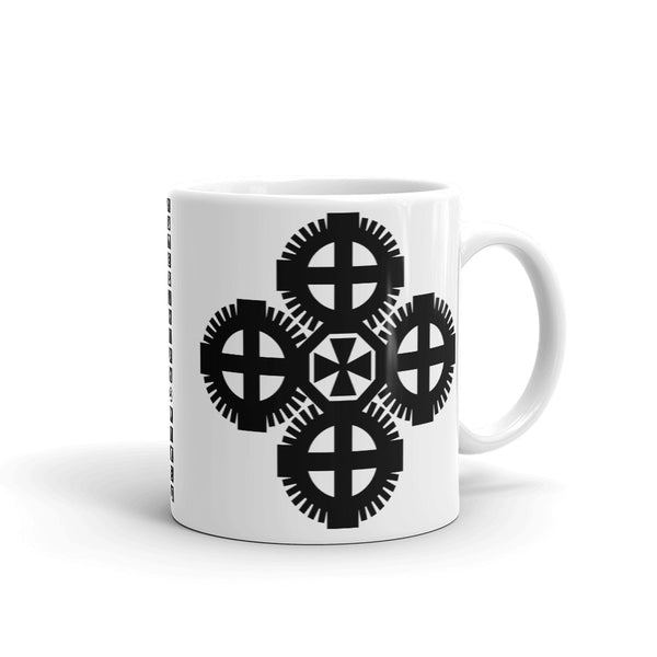 Plain Black #9 Cross Kaffa Mug