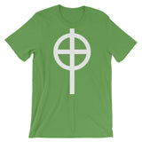 Circle Top White Cross Unisex T-Shirt Abyssinian Kiosk Ethiopian Coptic Orthodox Tewahedo Christian Bella Canvas Original Art Fashion Cotton Apparel Clothing