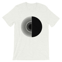 Black Half Star Half Circle Unisex T-Shirt Abyssinian Kiosk Fashion Cotton Apparel Clothing Bella Canvas Original Art