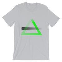 Green Triangles & Black Strikes Unisex T-Shirt Abyssinian Kiosk Fashion Cotton Apparel Clothing Bella Canvas Original Art