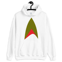 Sisko Kid Yellow Black Red Unisex Hoodie Cirroc Lofton Jake Sisko Star Trek Deep Space Nine Combadge Communicator Abyssinian Kiosk Gildan