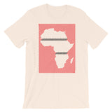 Africa Diagonal Lines Red Black Unisex T-Shirt Abyssinian Kiosk Fashion Cotton Apparel Clothing Bella Canvas Original Art