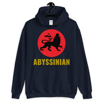 Black Lion Red Circle Unisex Hoodie Ethiopian Lion of Judah Abyssinian Kiosk Abyssinia Ethiopia Apparel Gildan Clothing