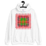 Red Black Green Ellipses Unisex Hoodie Abyssinian Kiosk Fashion Ellipses Inside Ellipses Cotton Apparel Clothing Gildan Original Art