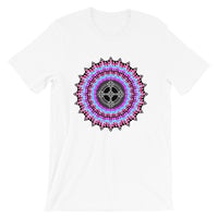 Psychedelic #14 Black Cross Unisex T-Shirt Trip Trippy Colorful Abyssinian Kiosk Ethiopian Coptic Orthodox Christian Bella Canvas Original Art Fashion Cotton Apparel Clothing