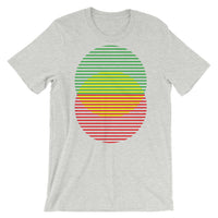 GYR Lined Circles Unisex T-Shirt Abyssinian Kiosk Joining Circles Fashion Cotton Apparel Clothing Bella Canvas Original Art Green Yellow Red Ethiopian Flag