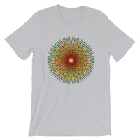 Multi Star Black Unisex T-Shirt Abyssinian Kiosk Colorful Iris Fashion Cotton Apparel Clothing Bella Canvas Original Art
