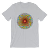 Multi Star Black Unisex T-Shirt Abyssinian Kiosk Colorful Iris Fashion Cotton Apparel Clothing Bella Canvas Original Art
