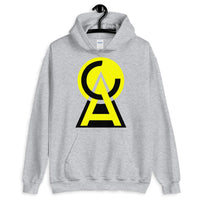 Yellow Black CA Circle Triangle Unisex Hoodie Abyssinian Kiosk Fashion Cotton Apparel Clothing Gildan Original Art