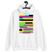 Bars Unisex Hoodie Bold Colors Abstract Art Abyssinian Kiosk Fashion Cotton Apparel Clothing Gildan Original Art