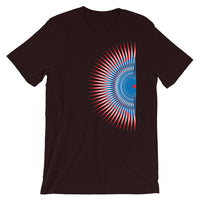 Red White Blue Half Star Unisex T-Shirt Abyssinian Kiosk Fashion Cotton Apparel Clothing Bella Canvas Original Art