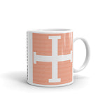 Orange Lines Empty + Cross Kaffa Mug