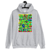 Dots Unisex Hoodie Bold Colors Abstract Art Abyssinian Kiosk Fashion Cotton Apparel Clothing Gildan Original Art