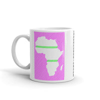 Africa Diagonal Lines Magenta Green Kaffa Mug