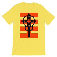 Black Cross Red Stripes Unisex T-Shirt Ethiopian Coptic Orthodox Abyssinian Kiosk Christian