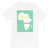 Africa Diagonal Lines GYR Unisex T-Shirt Abyssinian Kiosk Fashion Cotton Apparel Clothing Bella Canvas Original Art Green Yellow Red Ethiopia Ethiopian Flag