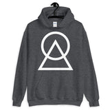 White Circle Triangle Unisex Hoodie Abyssinian Kiosk Harmonious Meeting Fashion Cotton Apparel Clothing Gildan Original Art