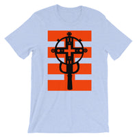 Black Cross Red Stripes Unisex T-Shirt Ethiopian Coptic Orthodox Abyssinian Kiosk Christian