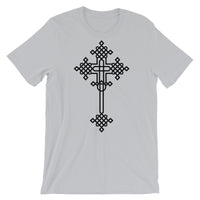 Plain Black #13 Cross Unisex T-Shirt Abyssinian Kiosk Ethiopian Coptic Orthodox Tewahedo Christian Bella Canvas Original Art Fashion Cotton Apparel Clothing