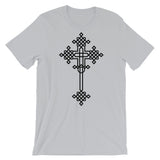 Plain Black #13 Cross Unisex T-Shirt Abyssinian Kiosk Ethiopian Coptic Orthodox Tewahedo Christian Bella Canvas Original Art Fashion Cotton Apparel Clothing