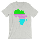 Africa Green Magenta Dots Cyan Unisex T-Shirt Abyssinian Kiosk Fashion Cotton Apparel Clothing Bella Canvas Original Art