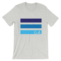 Blues CA Cutout Unisex T-Shirt California State Abyssinian Kiosk Fashion Cotton Apparel Clothing Bella Canvas Original Art