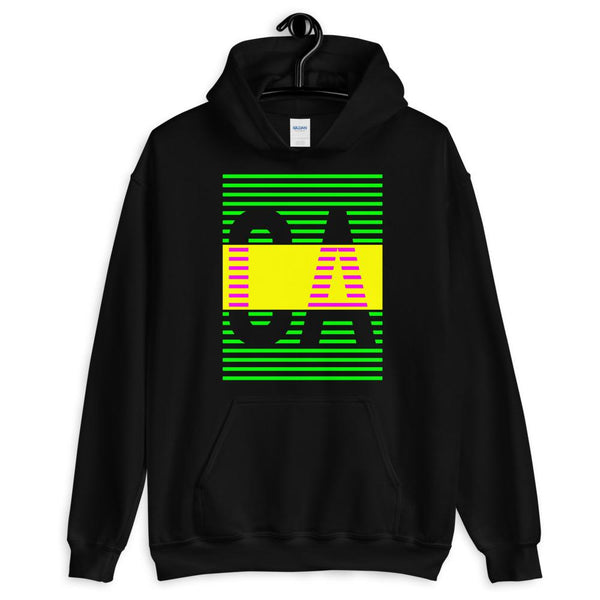 Green Yellow CA Unisex Hoodie Abyssinian Kiosk Fashion Cotton Apparel Clothing Gildan Original Art