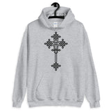 Plain Black #13 Cross Unisex Hoodie Abyssinian Kiosk Ethiopian Coptic Orthodox Tewahedo Christian Gildan Original Art Fashion Cotton Apparel Clothing