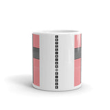 Black Cross Red Lines Kaffa Mug