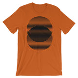 Black Lined Circles Unisex T-Shirt Abyssinian Kiosk Joining Circles Fashion Cotton Apparel Clothing Bella Canvas Original Art