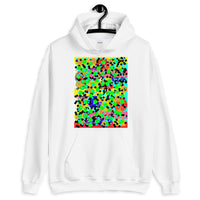 Dots Unisex Hoodie Bold Colors Abstract Art Abyssinian Kiosk Fashion Cotton Apparel Clothing Gildan Original Art