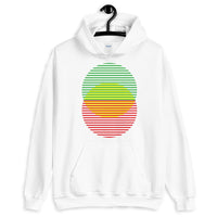 GYR Lined Circles Unisex Hoodie Abyssinian Kiosk Joining Circles Fashion Cotton Apparel Clothing Gildan Original Art Green Yellow Red Ethiopian Flag