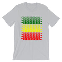 Slanted Green Yellow Red Unisex T-Shirt Ethiopian Flag Abyssinian Kiosk Abyssinia Ethiopia