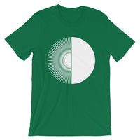 White Half Star White Half Circle Unisex T-Shirt